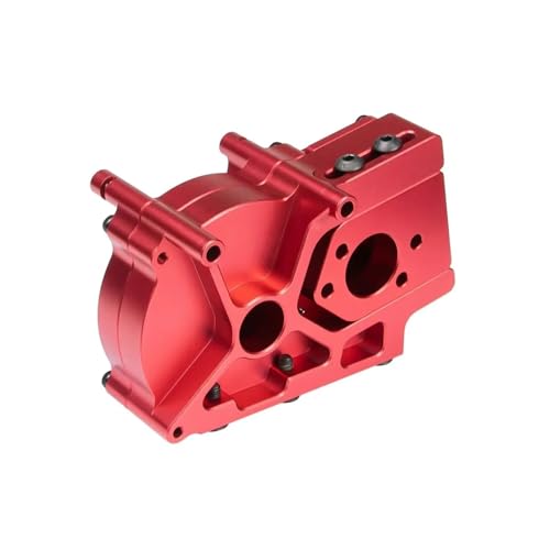 RC Car Accessories for Arrma 1/8 6S for Kraton for Outcast Big for Rock for Infraction 1/7 1pcs Metal Center Transmission Gearbox Rc Car Upgrade Parts(Red)