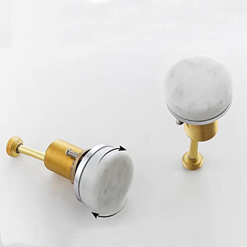 Robinet de lavabo orientable en laiton rose à double commande précise - 5