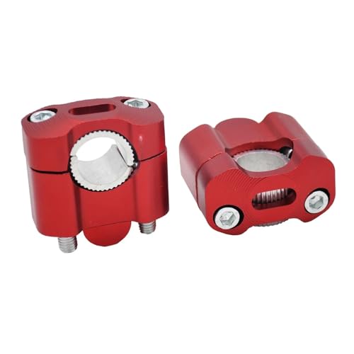 Lenkstangenstütze Motorrad-Lenkererhöhung Für Yamaha YZ125 YZ250 YZ250F YZ450F, Lenkererhöhungs-Clip, Höhenversatz-Kit Riser Abstandshalter(ROT)