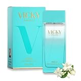 VICKY ESSENCE Agua Mediterranean Bloom Eau de Toilette 100ml | Perfume Mujer Floral Frutal | Jazmín Rosa Vainilla Sándalo