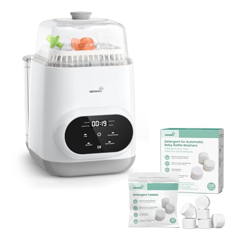 Image of Grownsy EaseClean Bottle Washer Pro with 130 Detergent Tablets
