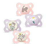MAM Day & Night (2+2) SkinSoft Silicone Soothers 0-6 months, 4 pieces, 2 travel boxes