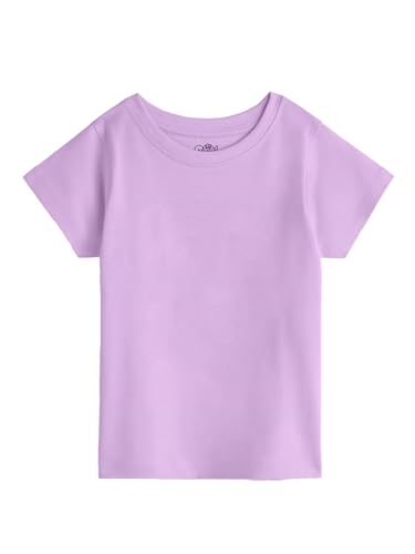 Image of The Souled Store Solid: Cotton Round Neck Half Sleeves Regular Fit Lightweight Comfortable Summer Tee for Kids 2-8 Years Girls T-Shirt