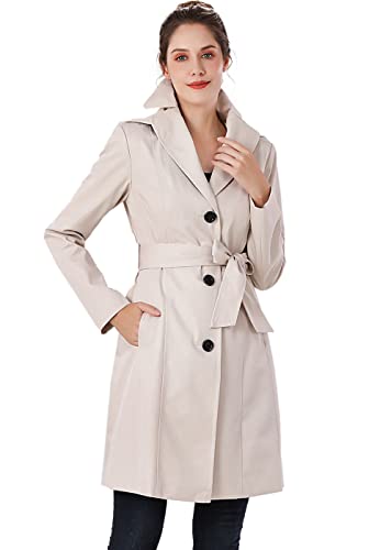 BGSD Women Aleah Waterproof Hooded Trench Coat - Regular & Plus Size
