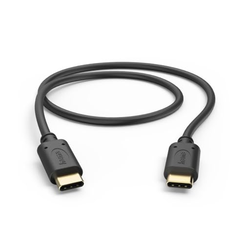 Hama Ladekabel, USB-C - USB-C, 0,5 m, schwarz