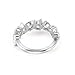 Eternity Wedding Band 14K White Gold Ring Band Moissanite Pear-Shaped Size 4 Fashion for Lesbian Anniversary Jewelry