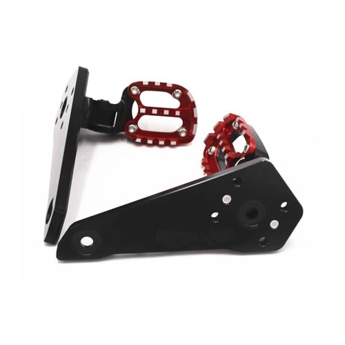 Cale pied moto arrière pliant noir argent pour passager CB919 CBR 600 - 6