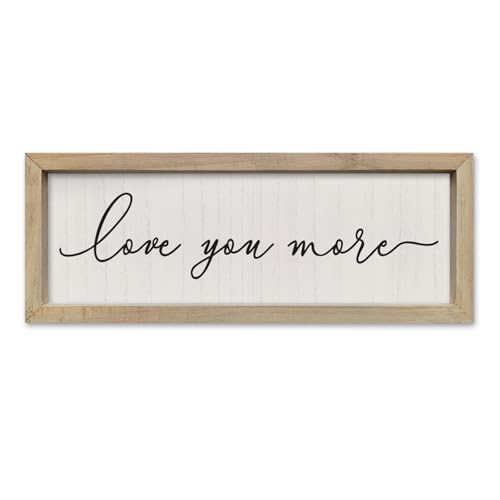 SRSZHIYUE I Love You More Sign 16 X 6 Wood