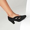 Elerhythm Women's Mary Jane Vintage Heels 1920s Pumps Closed Round Toe 1950s Victorian Retro Shoes