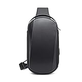 fandare zaino monospalla uomo borse piccole a tracolla con usb business borsa a spalla impermeabile stile auto sportive per scuola outdoor ciclismo viaggio hiking grande capacità zaino nero