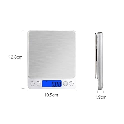 Báscula digital portátil 0.01g/0.1g para cocina y joyería miniatura 5