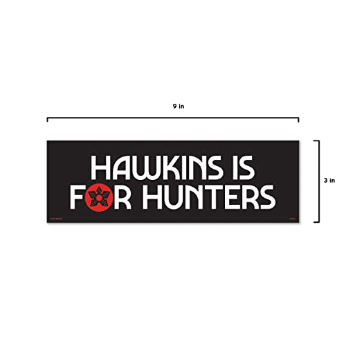 Image of Genuine Fred Stranger Things, Bumper Magnet, Hawkins is for Hunters, Multicolored