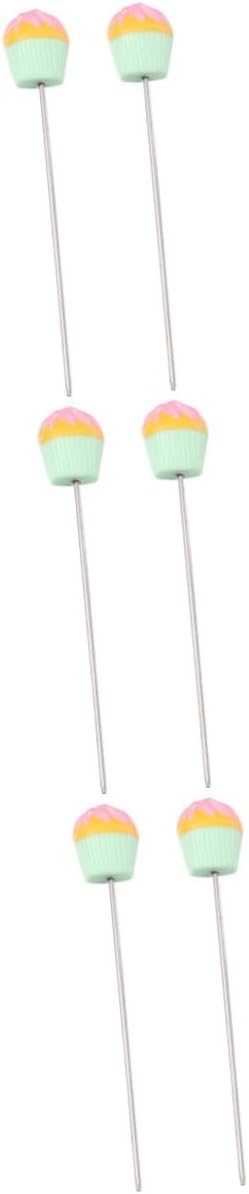 Garneck 6pcs Stainless Steel Cake Tester Chic Biscuits Baking Tool Cake Muffin Testing Pin for Diy Baking Supplies