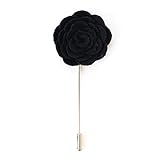 Farbe: Schwarz / Material: Textil / Form: Blütenform