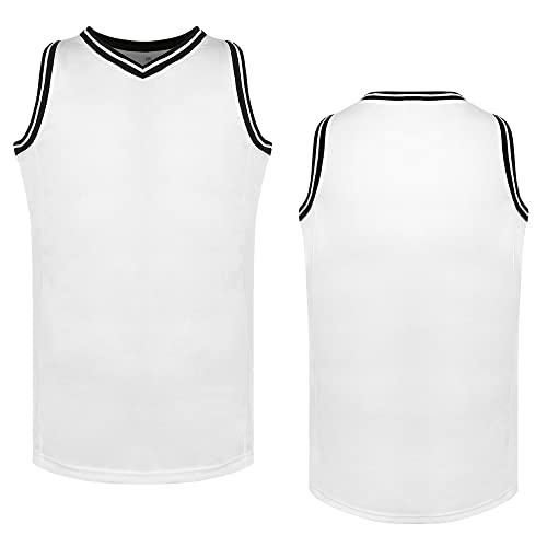 Blank Basketball Jersey Men's Mesh Athletic Sports Shirts Black Yellow White Blue Red...
