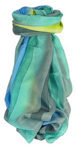 Preisvergleich Produktbild Pashmina & Silk Maulbeerseide Langer Tuch Rainbow Palette Manju Classic