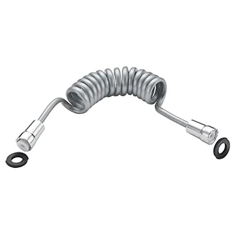 1.5M/2.0m/3M Long Spring Flexible Shower Hose Gun Telephone Line Plumbing Hose White/Black Water Plumbing Toilet Bidet Sprayer Hose-1.5M Cover