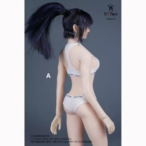 Ensemble de vêtements SA038 pour figurines 1/6 blanche - 4