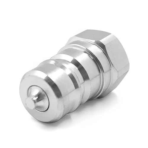 Image of 3 /8 inch NPT Thread ISO7241-1A Hydraulic Quick Disconnect Coupler /Quick Coupling Set with Dust Caps