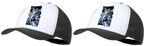 MERCHANDMANIA Pack 2 Gorras Negras Cosmos garou One Punch Man Lucha Combate peleas Cap