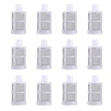 Aimela Hose Connection Filter,Spray Internal Filter,Fish Tank Water Pump Suction Strainer,Removable,Tea Set,Fish Tank,Water Pump,Industrial Equipment(12 Packs) (Size:1/2''inch (12MM))