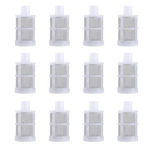 Image of Hose Connection Filter,Spray Internal Filter,Fish Tank Water Pump Suction Strainer,Removable,Tea Set,Fish Tank,Water Pump,Industrial Equipment(12 Packs) (Size:1 /2''inch (12MM))