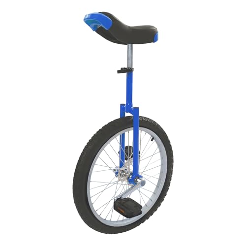 Image of DYNAMI Unicycle with Excellent Steel Frame,Leakproof Tire,Adjustable Height,Curved PU Seat,Mute Bearing,Anti-Slip Designs,for Outdoor Sports Fitness Exercise