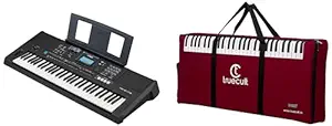 YAMAHA Psr-E473,61 Keys Keyboard & Adaptor With Padded Bag, Multicolour