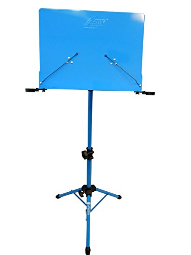 Audio2000'S AST4384BL Premium Heavy-Duty Sheet Music Stand with Adjustable Height