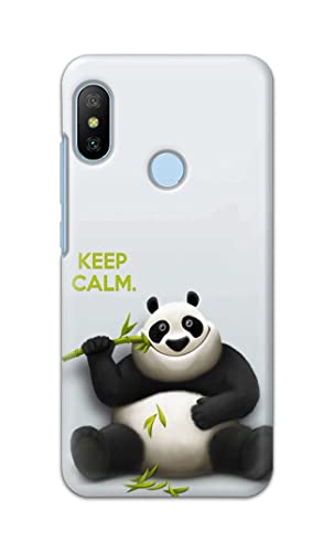 Image of PRINTFIDAA� Printed Hard Back Cover Case for Mi A2 Back Cover (Cartoon Panda) -2808
