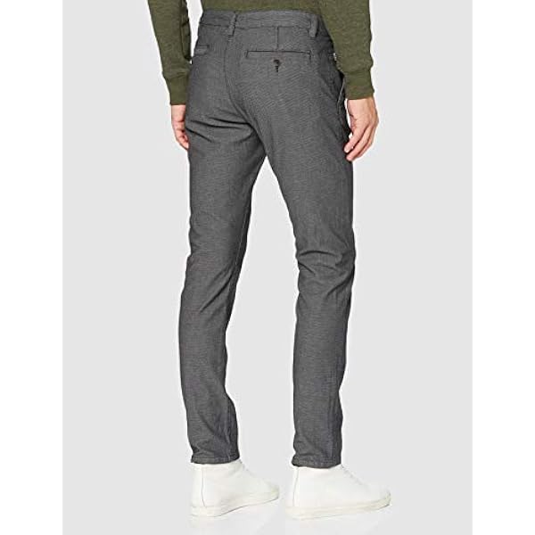 TOM TAILOR Herr Mönstrade Travis smala chinos med struktur