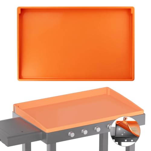 Image of Snuggery 29 Inch Silicone Griddle Mat for Blackstone Griddle - Full Edge Waterproof Grill Lid Pad, Dust & Rust Protection, Food Grade Heavy Duty BBQ Cover for Outdoor Flat Top Grill