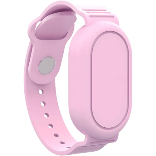 Hacintre Smart Tag 2，GPS Tracker, Weiches Silikon GPS Tracker wasserdichtes Armband，Verstellbares airtag Armband Kinder Zubehör (lila)