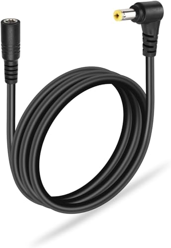 GINTOOYUN DC 5.5mm x 2.5mm Verlängerungskabel, 18AWG DC5525 90 Grad Stecker zu Buchse Stromadapterkabel für Sicherheitskamera, LED Strip Light etc. (3m/9.8FT)