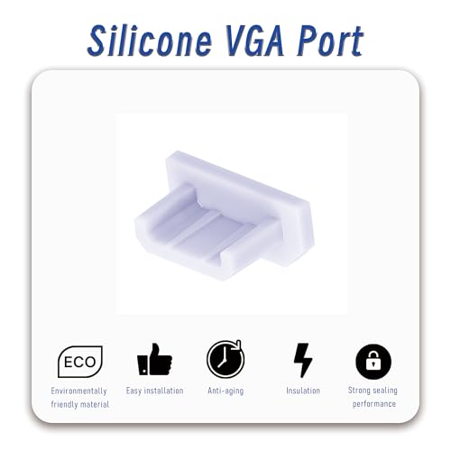 Image of 5 PCS Micro USB Port Anti-dust Plugs, Silicone Covers Caps Stoppers, Port Protector for PC Laptop Notebook Computers, Other Devices, 0.26 x 0.09 (LxW)