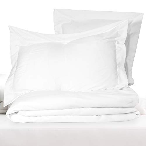 Red Nomad Luxury Duvet Cover & Sham Set, 2 Piece, Twin/Twin XL, White