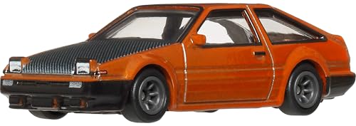 Image of Hot Wheels Car Culture Premium 1:64 Scale Die-Cast Toyota AE86 Sprinter Trueno with Real Riders Tires & Metal /Metal Body & Chassis, Japan Historics 5