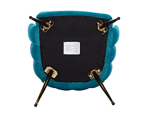 Sillón plegable goma metalizado azul miniatura 6