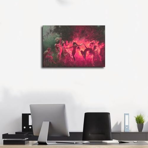 Affiche toile Danse du feu Joseph Tomanek pour décoration murale de salon - 3