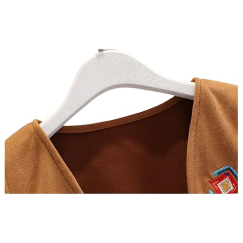 Girl's Open Front Fringe Vest Coat Tassel Vest Jacket Cowgirl Sleeveless Crop Vest Ethnic Cardigan3