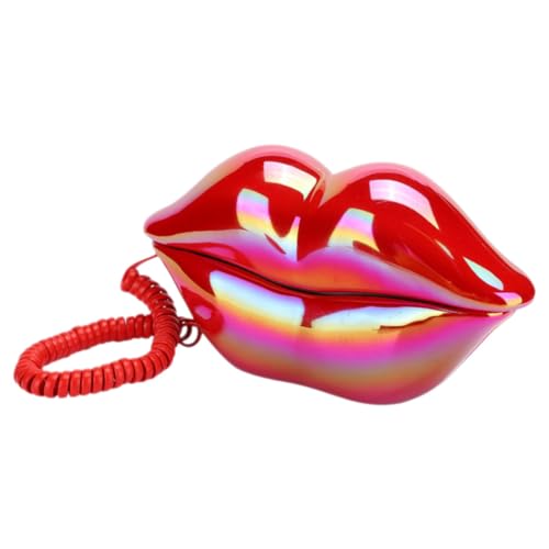 Teléfono de labios rojos creativo como artesanía de regalo original para casa u oficina