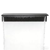 Aliviadero de Cascada Fuente Piscina Elevada, Cascada Aliviadero Empotrada Pared Acero Inoxidable Plataforma Flujo Agua Más Amplia, Salida Rociado Cascadas Decoración(85in/215.9cm Water Outlet)