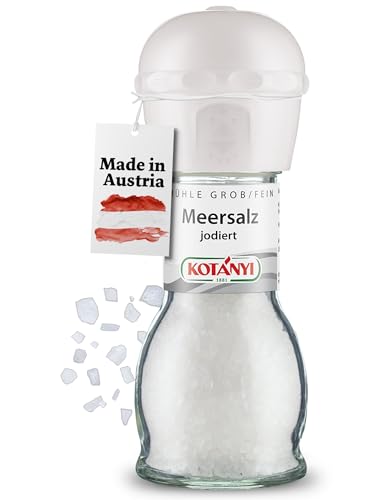 Kotanyi Meersalz jodiert, verfeinere deine Gerichte , in der praktischen Mühle, 1 x 92 g