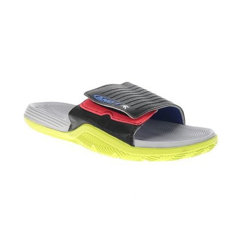 AND1 Mens Nothing But Net Slide Casual Sandals Casual - Black, Yellow2