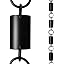 Black Powder Coated