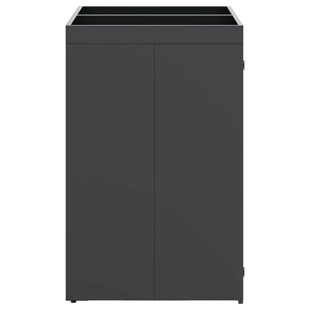 Genérico Almacenamiento de Cubos Wheelie para 2 Cubos Antracita,Casa y jardín,Productos del hogar,Accesorios para contenedores de residuos,Soportes para contenedores de residuos-3394743