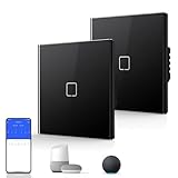 【COMMANDE INTELLIGENTE】: Le commutateur de lumière Smart Touch vous permet de commander confortablement votre éclairage via la commande de l'application WiFi, de sorte que vous pouvez utiliser vos lumières à tout moment et partout depuis votre smartphone.