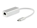 RJ45-Buchse x 1 Equip USB Typ C Stecker auf Gigabit Netzwerk Adapter 0.15m