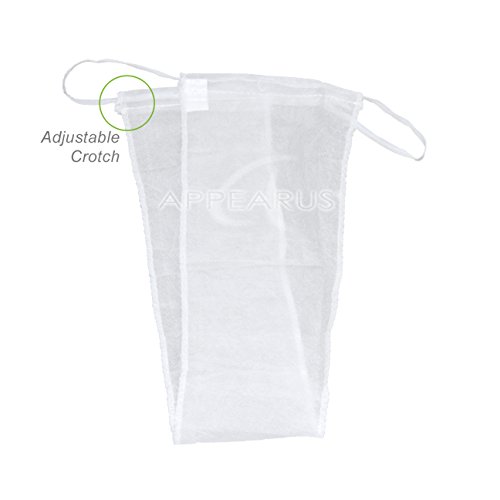 Appearus Disposable Thong Bikini Panties - Adjustable Crotch - Individually Packed (100 Count/Dp102) White #TOP1