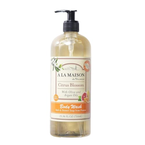 A-LA-MAISON-French-Hydrating-Liquid-Body-Wash-Citrus-Blossom-Natural-Body-Wash-Made-with-Essential-Oils-Biodegradable-Plant-Based-Vegan-Cruelty-Free-Alcohol-Paraben-Free-2536-oz-1-Pack